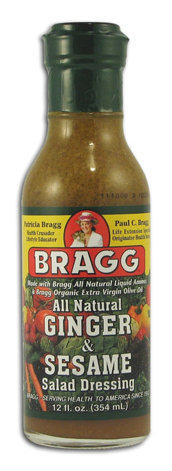 Bragg's Ginger & Sesame Salad Dressing - 12 ozs.