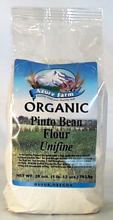 Azure Farm Pinto Bean Flour (Unifine) Organic - 4 x 28 ozs.