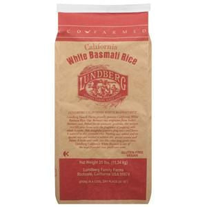 Lundberg Basmati Rice, White, Eco-Farmed - 25 lbs.