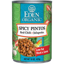 Eden Foods Spicy Pinto Beans Organic - 12 x 15 ozs.