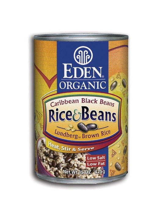 Eden Foods Rice and Caribbean Black Beans Organic - 15 ozs.