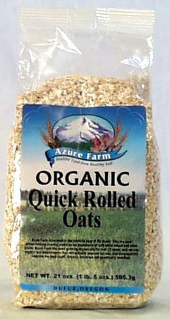 Azure Farm Rolled Oats Quick Organic - 4 x 21 ozs.