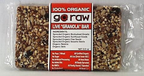 Go Raw Live Granola Bar - 20 x 2 ozs.