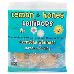 Comvita Children's Lemon & Honey Lollipops - 12 x 10 ct.