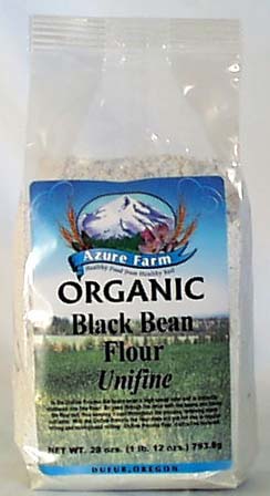 Azure Farm Black Bean Flour (Unifine) Organic - 4 x 28 ozs.