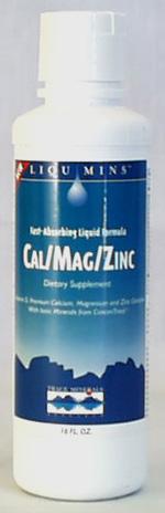 Trace Minerals Cal/Mag/Zinc Liquid - 16 ozs.
