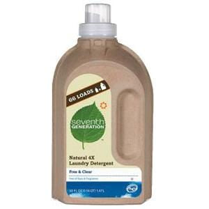 Seventh Generation Laundry Liquid 4X Concentrated, Free & Clear - 50 ozs.