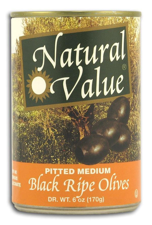 Natural Value Black Olives PittedNatural - 12 x 6 ozs.