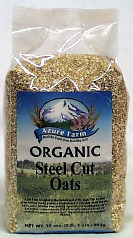 Azure Farm Steel Cut Oats (whole grain) Organic - 35 ozs.