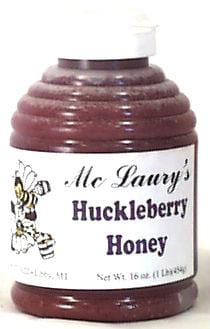 McLaury Apiaries Huckleberry Honey Raw - 16 ozs.