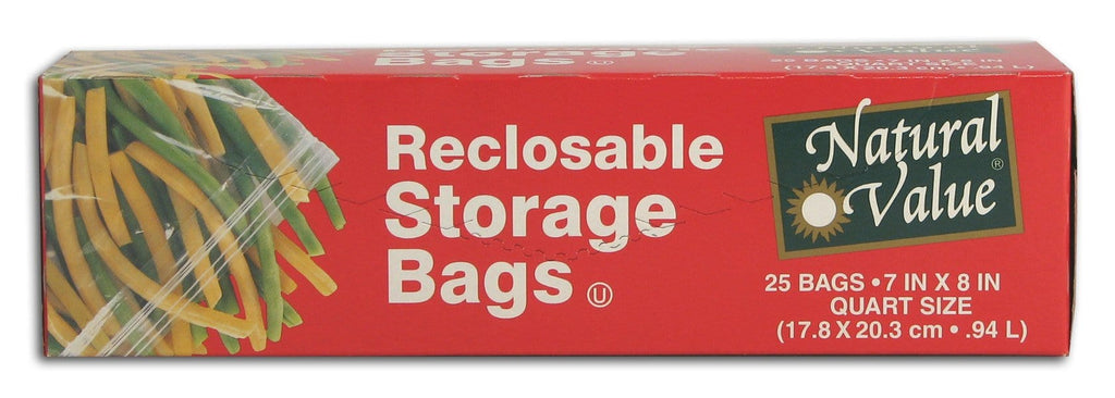 Buy Natural Value Quart Storage Bags - 25 ct.
