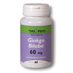 Thompson Herbs - Ginkgo Biloba Extract 60 mg 60 caps