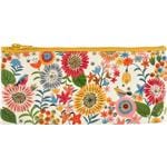 Blue Q Pencil Cases Flower Field 4 1/4