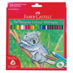 Faber Castell Pencils Triangular Colored EcoPencils 24 count