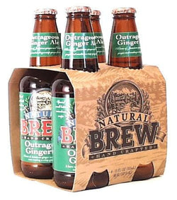 Natural Brew Outrageous Ginger Ale - 4 x 12 ozs.