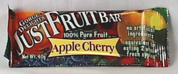 Gorge Delights Just Fruit Bar Apple Cherry - 3 x 1.4 ozs.