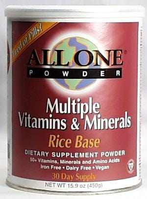 All-One Rice Base Vitamin-Mineral Powder - 15.9 ozs.