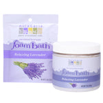 Aura Cacia Relaxing Lavender Aromatherapy Foam Bath 14 oz jar