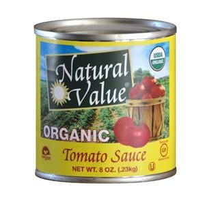 Natural Value Tomato Sauce, Organic - 24 x 8 ozs.