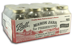 Ball Canning Jars Quart - Case/12