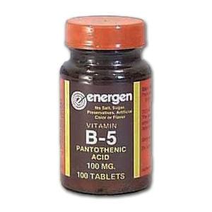 Energen Pantothenic Acid B-5 - 100 tablets