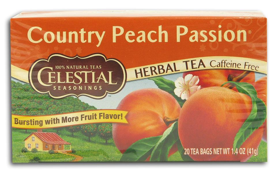 Celestial Seasonings Country Peach Passion Herbal Tea - 20 bags, 1.4 oz box