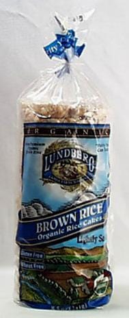 Lundberg Rice Cakes Brown Salted Organic Gluten-Free - 8.5 ozs.