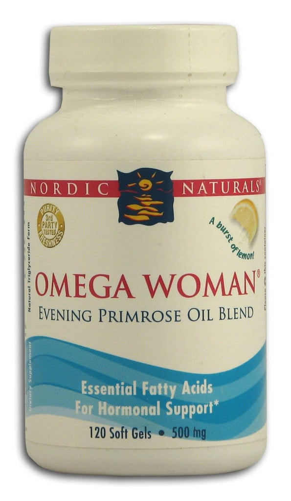 Nordic Naturals Omega Woman Evening Primrose Oil Lemon 120 softgels