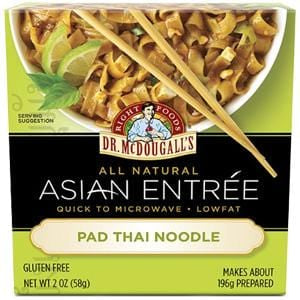 Dr. McDougall's Right Foods Asian Entree Pad Thai Noodles, Gluten Free - 6 x 2 ozs.