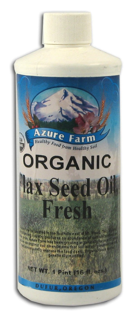 Azure Farm Flax Seed Oil Fresh Organic - 16 ozs.