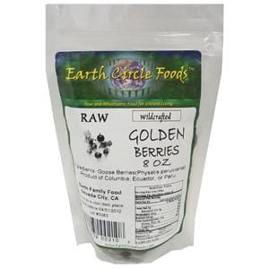 Earth Circle Organics Golden Berries, Dried, Organic - 8 ozs.