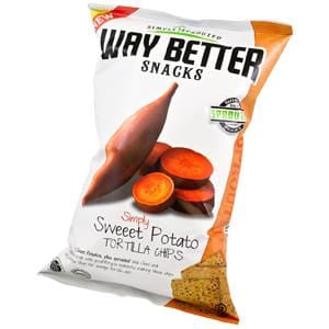 Way Better Snacks Tortilla Chips, Sprouted, Simply Sweet Potato - 5.5 oz