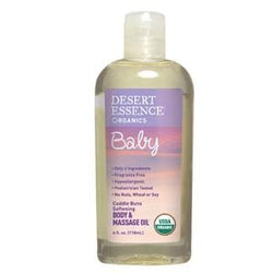 Desert Essence Body & Massage Oil, Softening, Cuddle Buns - 4 ozs.