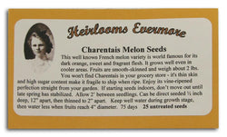 Heirlooms Evermore Charentias Melon Seeds - 25 seeds