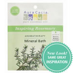 Aura Cacia Inspiring Rosemary Aromatherapy Mineral Bath 2.5 oz. packet