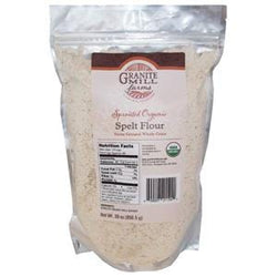 Granite Mill Farms Spelt Flour, Sprouted, Organic - 4 x 30 ozs.