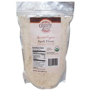 Granite Mill Farms Spelt Flour, Sprouted, Organic - 4 x 5 lbs.