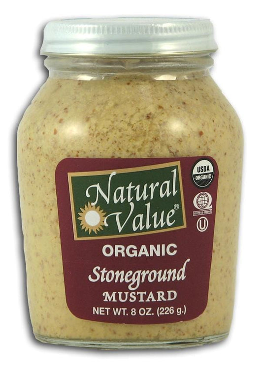Natural Value Stone Ground Mustard Organic - 12 x 8 ozs.