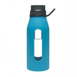 Takeya Glass Water Bottle, Blue - 16 ozs.