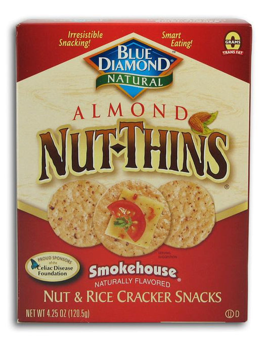 Blue Diamond Almond Nut Thins Smokehouse - 3 x 4.25 ozs.