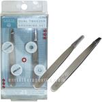 Earth Therapeutics Facial Care Dual Tweezer Grooming Set - Body Tools