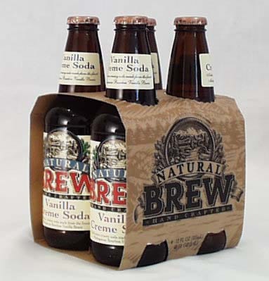 Natural Brew Vanilla Creme Soda - 4 x 12 ozs.