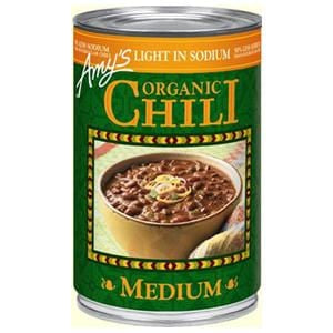 Amy's Medium Chili, Light in Sodium, Organic - 14.7 ozs.