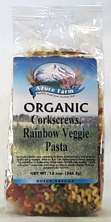 Azure Farm Corkscrews Rainbow Pasta Organic - 12 ozs.