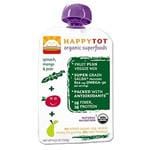 Happy Family Tots Spinach Mango & Pear Organic Superfoods for Kids Stage 4 4.22 oz