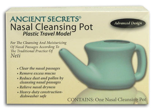 Ancient Secrets Nasal Cleansing Pot Plastic (for travel) - 1 pot