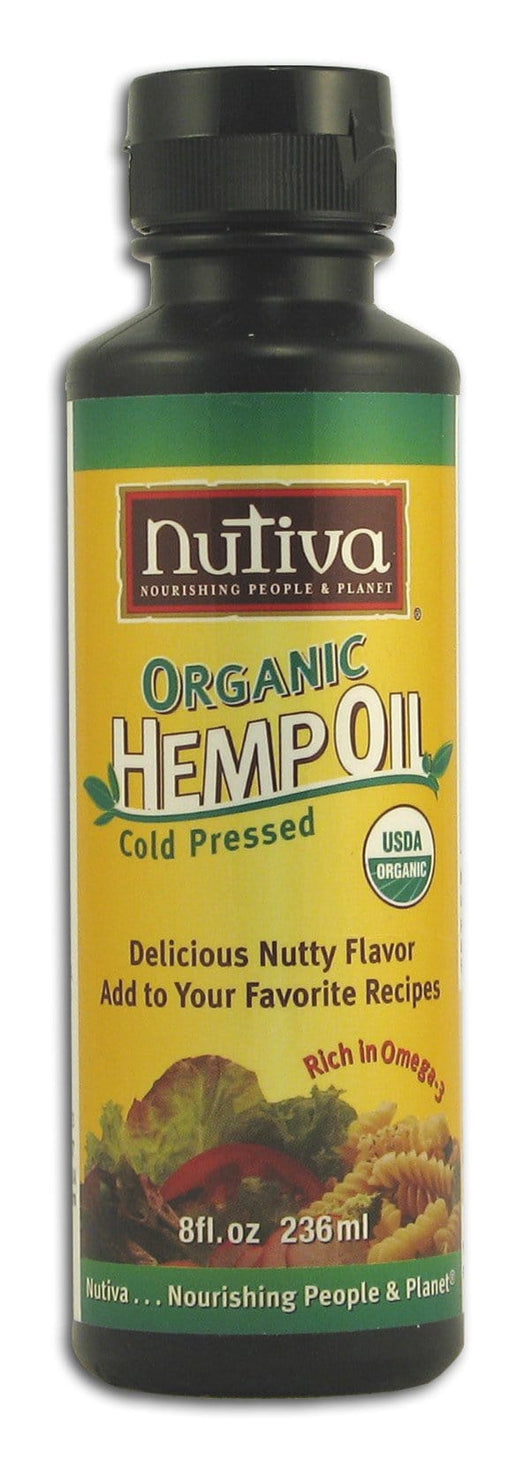Nutiva Hemp Oil Cold Pressed Organic - 8 ozs.