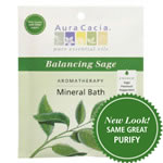 Aura Cacia Balancing Sage Aromatherapy Mineral Bath 2.5 oz. packet