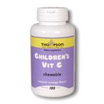 Thompson Vitamin C 100 Children's Chewable Orange Flavored 100 mg 100