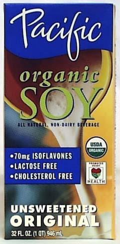 Pacific Foods Soy Milk Unsweetened Original Organic - 1 Qt.